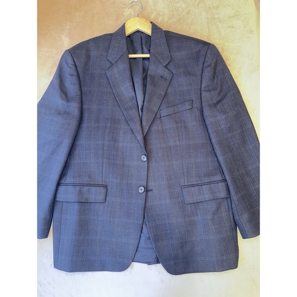Lauren Ralph Lauren Other - Lauren Ralph Lauren 100% Wool Herringbone Blue Blazer Size 42S